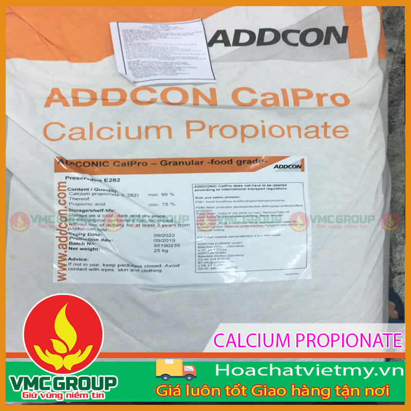 CALCIUM PROPIONATE ĐỨC CHẤT BẢO QUẢN CALCIUM PROPIONATE ĐỨC CHẤT BẢO QUẢN