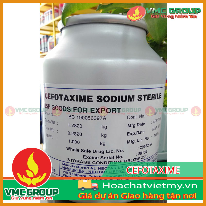 CEFOTAXIME SODIUM STERILE KHÁNG SINH CHO THỦY SẢN CEFOTAXIME SODIUM STERILE KHÁNG SINH CHO THỦY SẢN